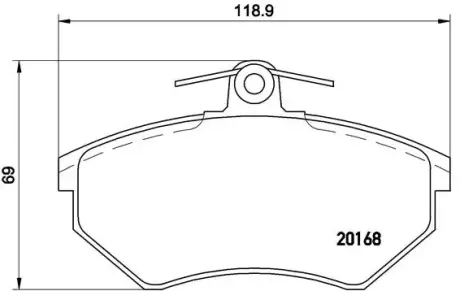 Гальмівні колодки BREMBO P85 011