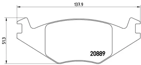 Тормозные колодки BREMBO P85 019