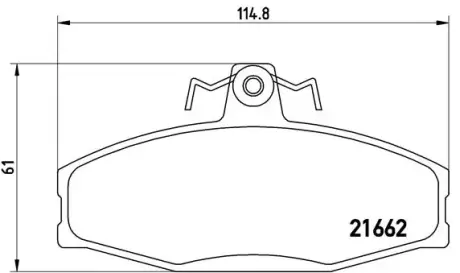Гальмівні колодки BREMBO P85 022