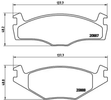 Гальмівні колодки BREMBO P85 024