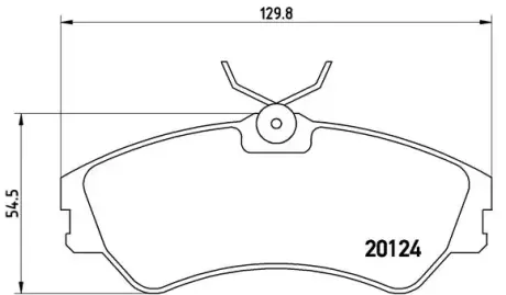 Тормозные колодки BREMBO P85 028