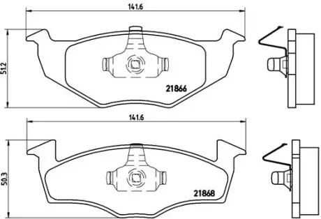 Тормозные колодки BREMBO P85 030