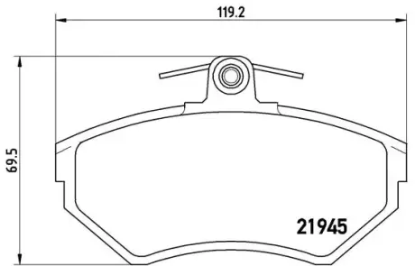 Тормозные колодки BREMBO P85 032