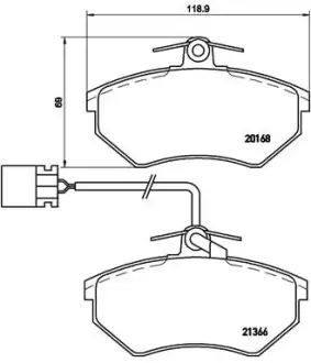 Тормозные колодки BREMBO P85 034