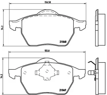Тормозные колодки BREMBO P85 039