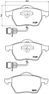 Тормозные колодки BREMBO P85 040
