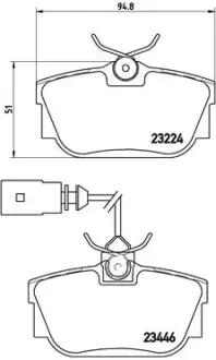 Тормозные колодки BREMBO P85 046
