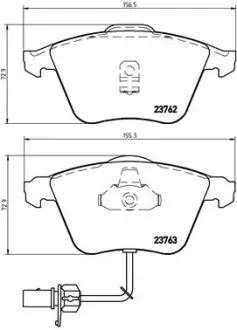 Тормозные колодки BREMBO P85 056