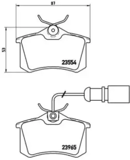 Тормозные колодки BREMBO P85 058
