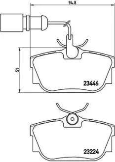 Гальмівні колодки BREMBO P85 059