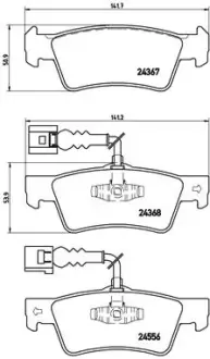 Гальмівні колодки BREMBO P85 068