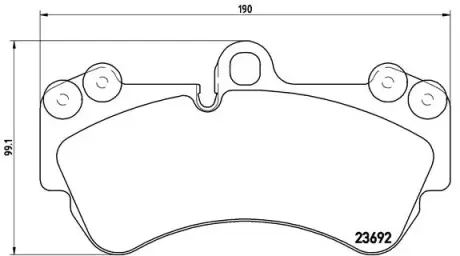Тормозные колодки BREMBO P85 069