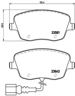 Тормозные колодки BREMBO P85 077