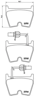 Гальмівні колодки BREMBO P85 078