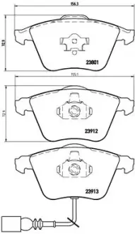 Тормозные колодки BREMBO P85079