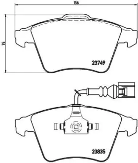 Гальмівні колодки BREMBO P85 090