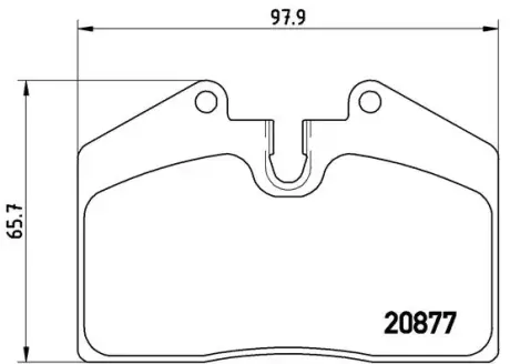 Тормозные колодки BREMBO P85 094