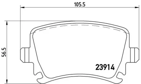 Тормозные колодки BREMBO P85 095