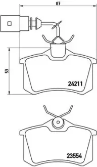 Тормозные колодки BREMBO P85 101