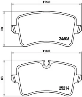 Тормозные колодки BREMBO P85 120