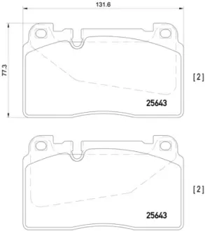Гальмівні колодки BREMBO P85 123