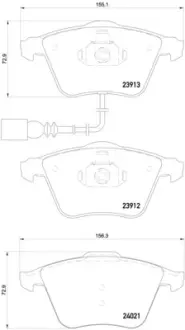 Тормозные колодки BREMBO P85 129