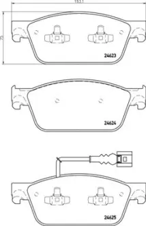 Гальмівні колодки BREMBO P85 141