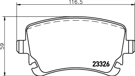 Тормозные колодки BREMBO P85 143