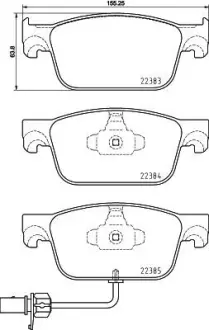 Гальмівні колодки BREMBO P85 153