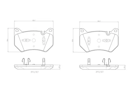 Тормозные колодки BREMBO P85 181