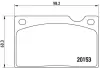 Тормозные колодки BREMBO P86 003 (фото 1)