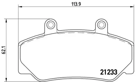 Тормозные колодки BREMBO P86 006