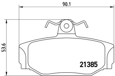 Тормозные колодки BREMBO P86 009