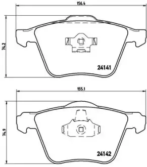 Гальмівні колодки BREMBO P86 018