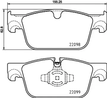Гальмівні колодки BREMBO P86 028