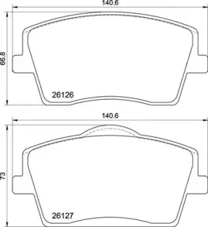 Гальмівні колодки BREMBO P86 031