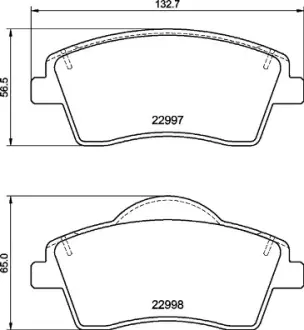 Гальмівні колодки BREMBO P86 033