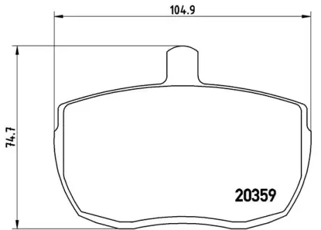 Гальмівні колодки BREMBO PA6 001