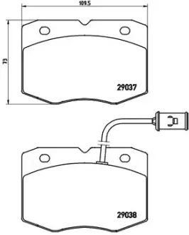 Тормозные колодки BREMBO PA6 014
