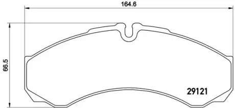 Гальмівні колодки BREMBO PA6 021
