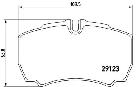 Тормозные колодки BREMBO PA6 023