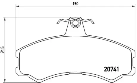 Тормозные колодки BREMBO PA6 024