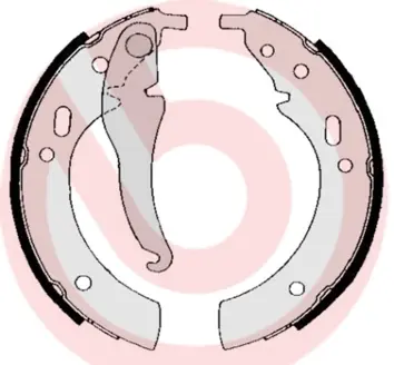 Гальмівні колодки барабанні BREMBO S06 501
