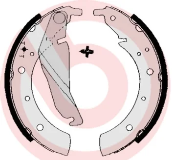 Гальмівні колодки барабанні BREMBO S06 502