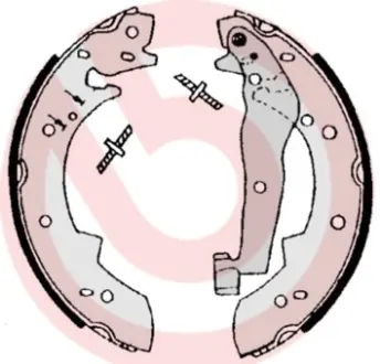 Тормозные колодки барабанные BREMBO S06 504 (фото 1)