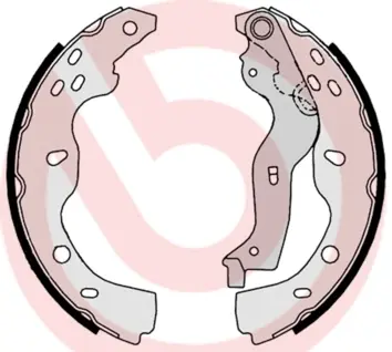Тормозные колодки барабанные BREMBO S23 532