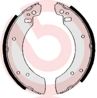 Тормозные колодки барабанные BREMBO S24 502