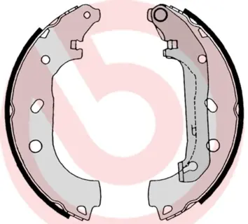 Тормозные колодки барабанные BREMBO S24539