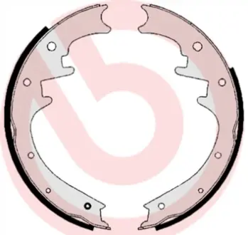 Тормозные колодки барабанные BREMBO S37 504