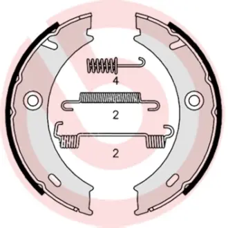 Тормозные колодки барабанные BREMBO S50 512